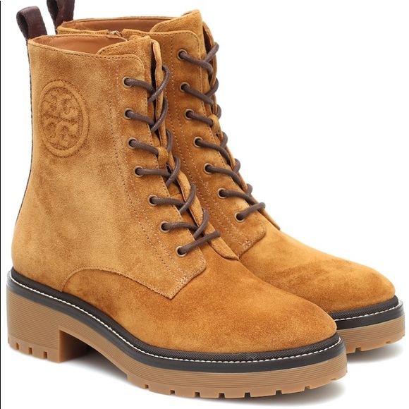 Combat boots Tory Burch. This earth-tone, all-suede size 8.5 would fit 9 - Picture 4 of 8